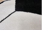 Тъкан килим MAGNOLIA 141 white/black КРЪГ